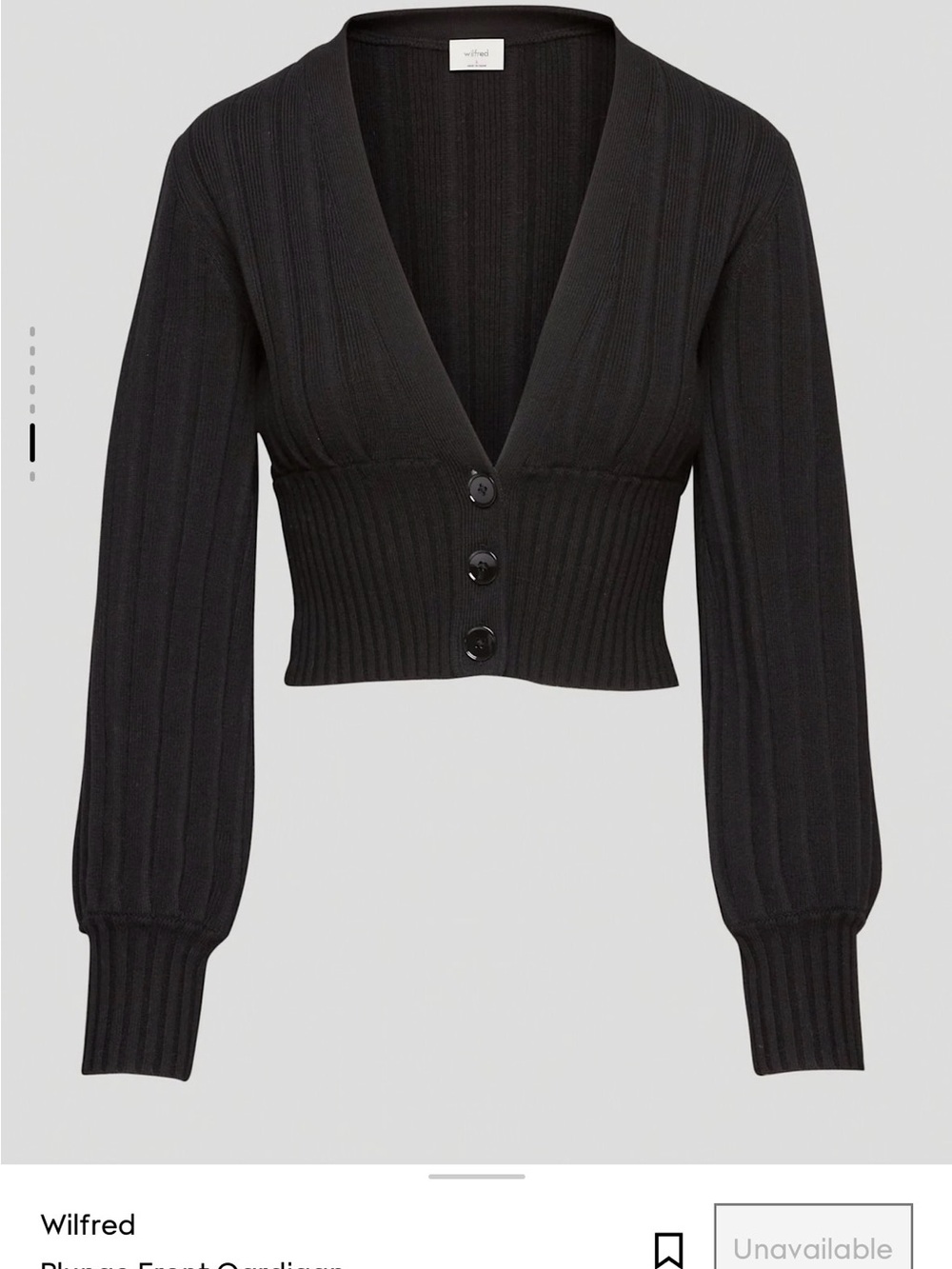 Wilfred Plunge Front Cardigan